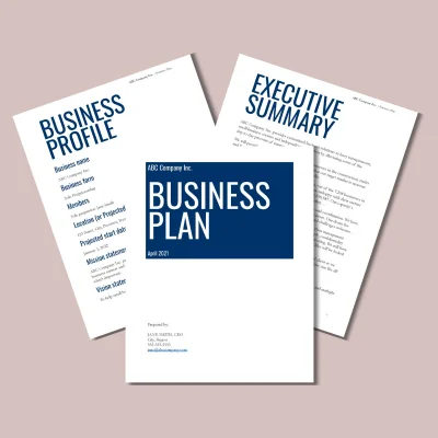 Business Plan template download image