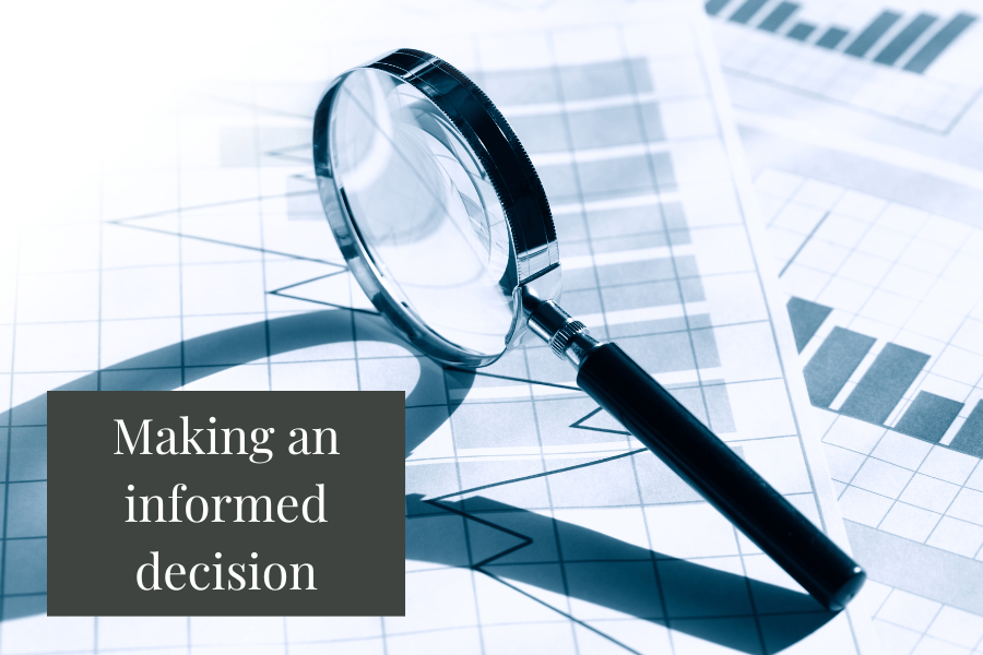 making an informed decision