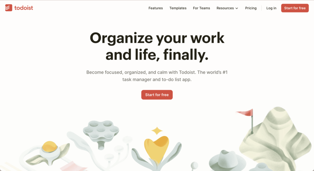 todoist homepage