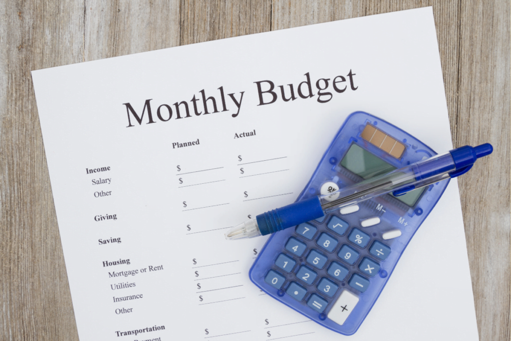 monthly budget
