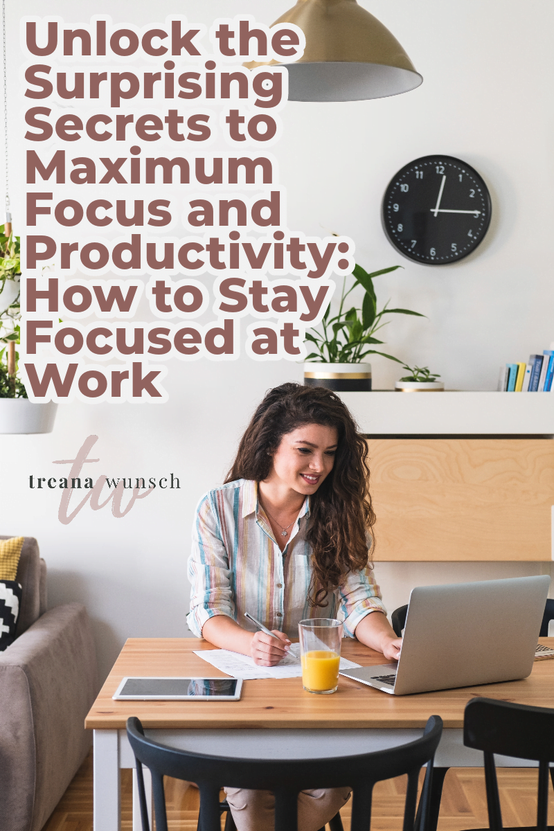 how to stay focued at work