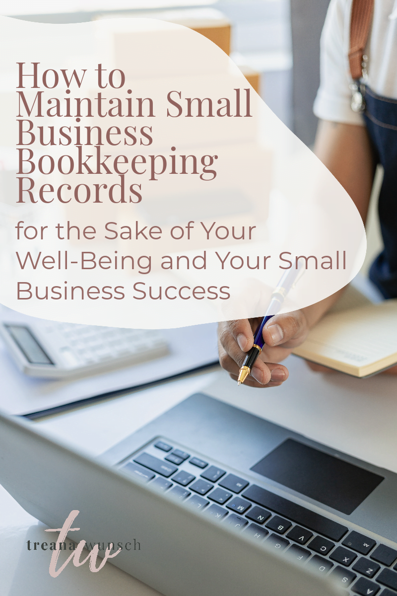 maintain small business bookkeeping records