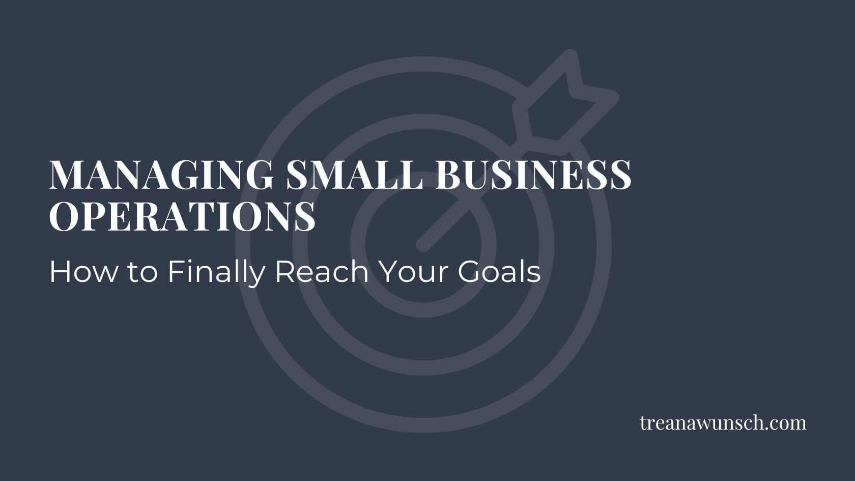 Managing small business operations